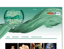 Tablet Screenshot of gruenesband.de